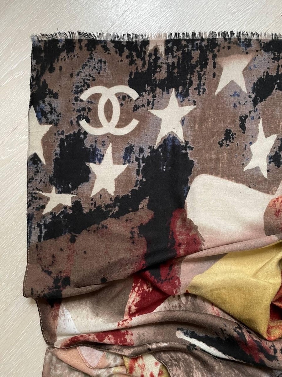 希少 CHANEL vintage スカーフ Rare Vintage Chanel Multicolor Silk Scarf | eBay