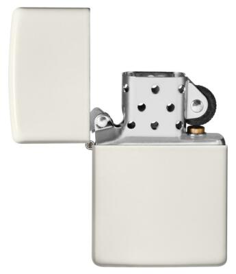 Zippo Windproof White Lighter that GLOWS IN THE DARK, 49193, New