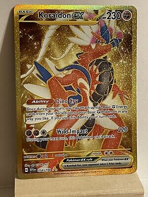 Pokemon SCARLET & VIOLET (English) - KORAIDON EX - HYPER RARE GOLD -  254/198