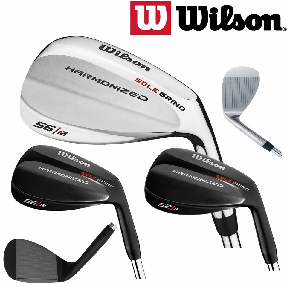 WILSON HARMONIZED BLACK OR CHROME WEDGES *NEW* GAP SAND LOB WEDGE 52,56,60