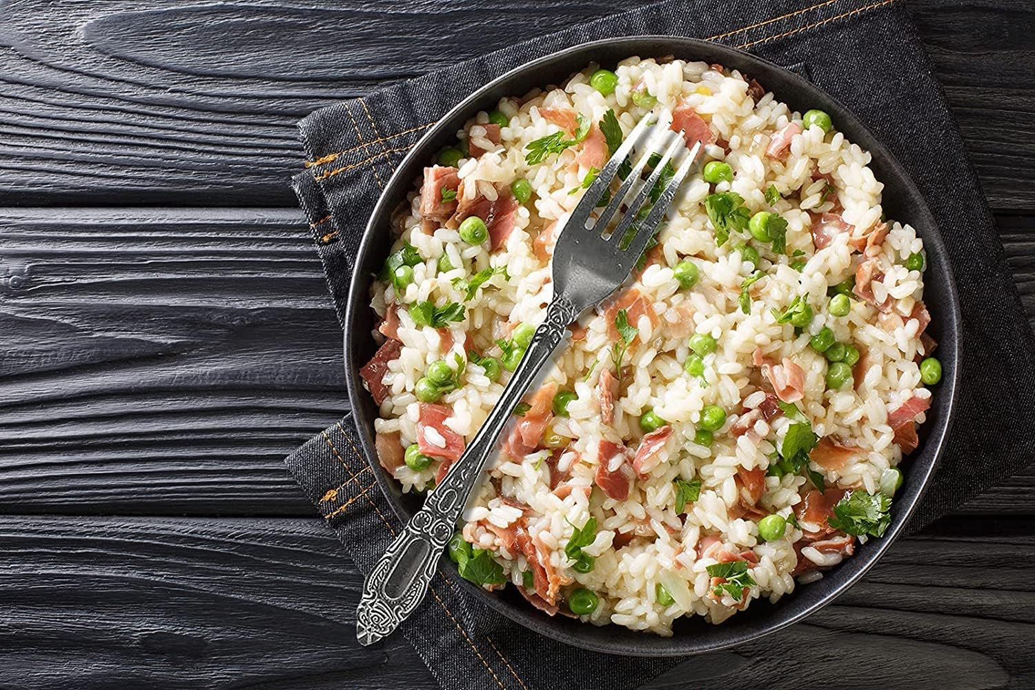 Decorrack 12 Pcs Dinner Forks, Food Grade Quality Stainless Steel Forks, 7.5 Inc