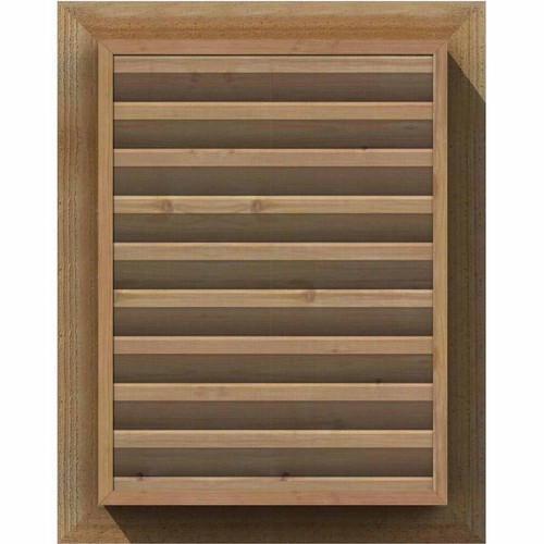 Ekena Millwork Giebel Lamelle Lüftung H26"" x B23"" x D3"" rechteckig Holz rot Zeder - Bild 4 von 11