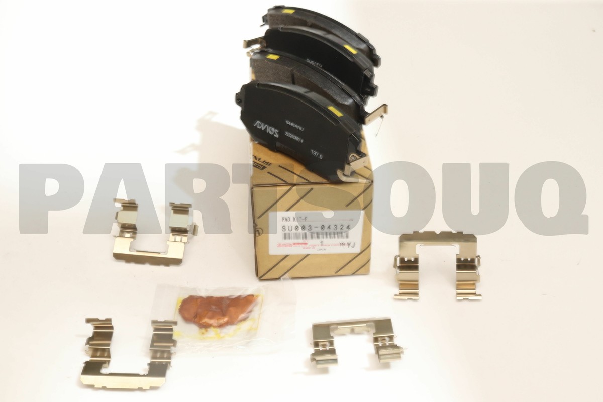SU00304324 Genuine Toyota PAD KIT, DISC BRAKE, FRONT SU003-04324 