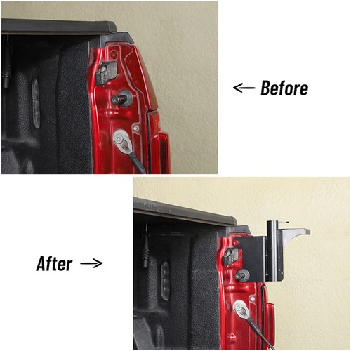 Right Tailgate flagpole Antenna Bracket For Ford F150 2015+ Black Aluminum alloy - Foto 2 di 8