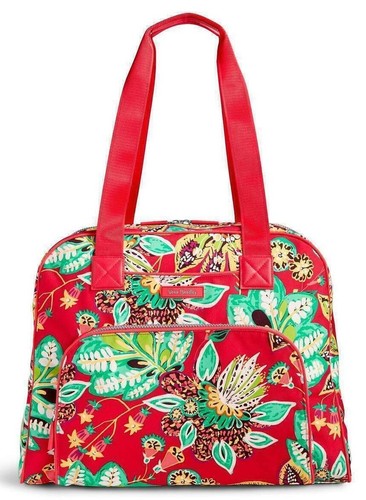 Travel Gym Bag~RED RUMBA FLORAL 