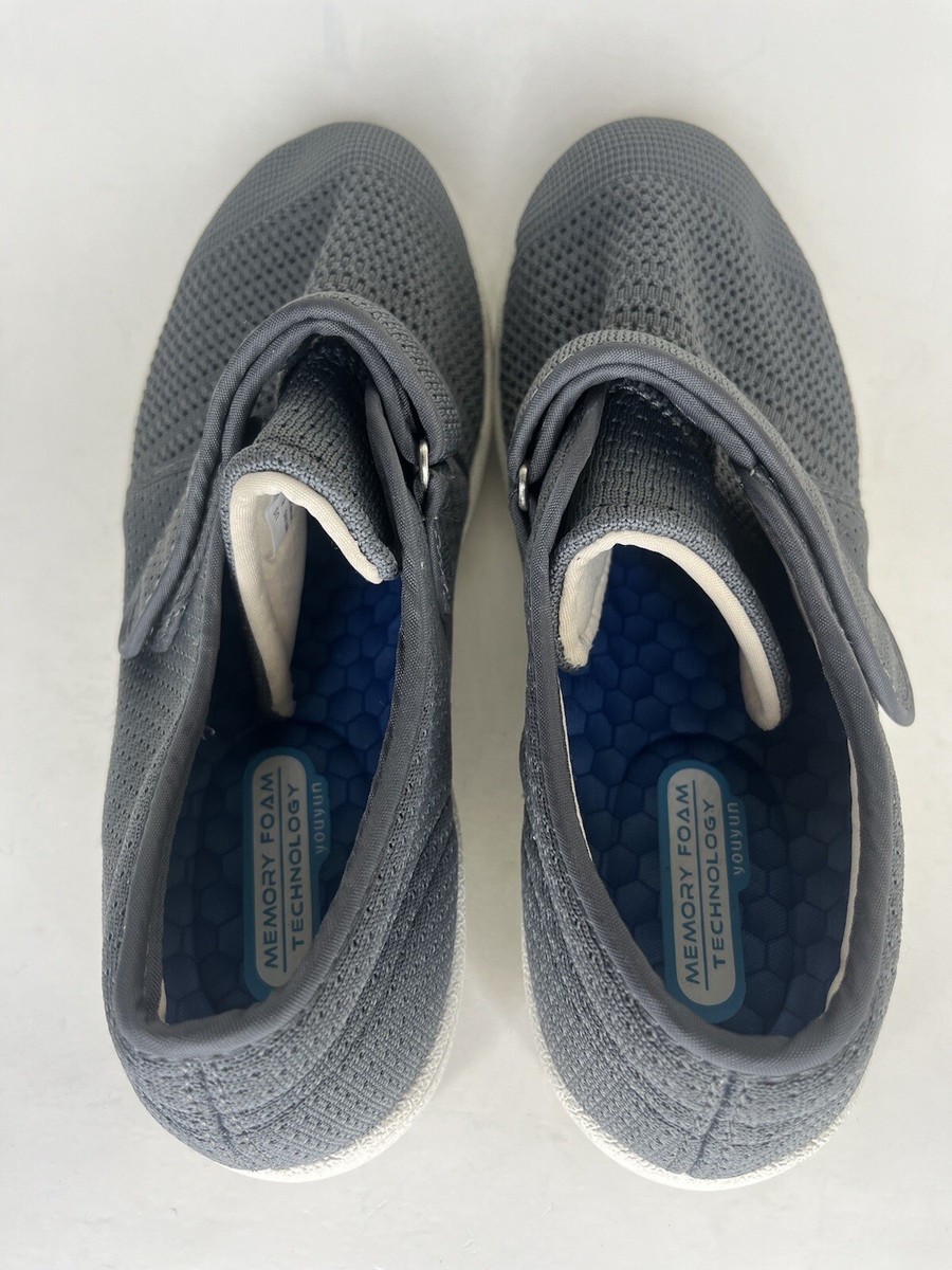 youyun shoes Women Size 9 Gray Textile Upper Memory Foam