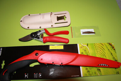 4 Teile Felco 7  Baumschere + Felco 621 Astsäge + Triuso Holster + Ersatzfeder
