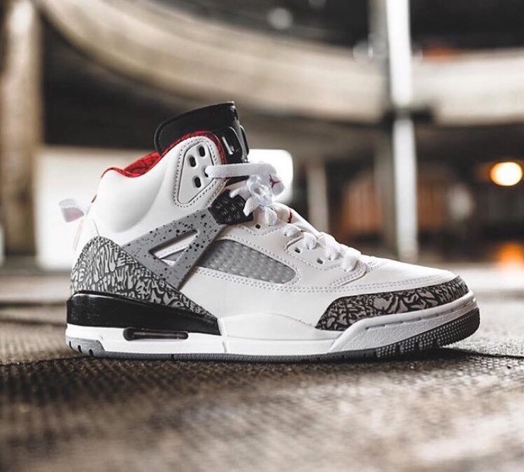 Nike Air Jordan Spizike OG White Cement 4 Free Throw Line 3 Black