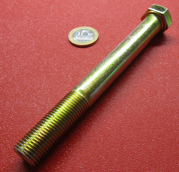 Bolt, PT,, GRADE 8 Yellow Zinc Chromate 9/16"18 x 5.00" Length, 5 Pc