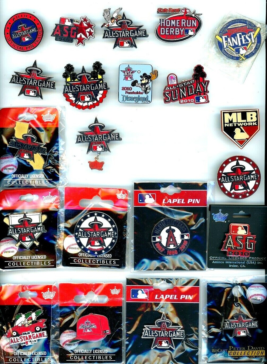 記念品+関連グッズ MLB 2010 All-Star Game Pin Set Disney 2010 MLB All-Star Game Pin Choice pins Anaheim Angels Los