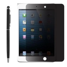 Privacy Anti-Spy Screen Protector Film Guard Apple iPad Mini 4 3 Air 2  Stylus