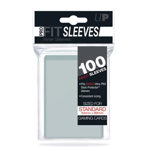 5 packs of 100 (500) Ultra PRO Pro-Fit Standard Sized Clear Inner Card Sleeves