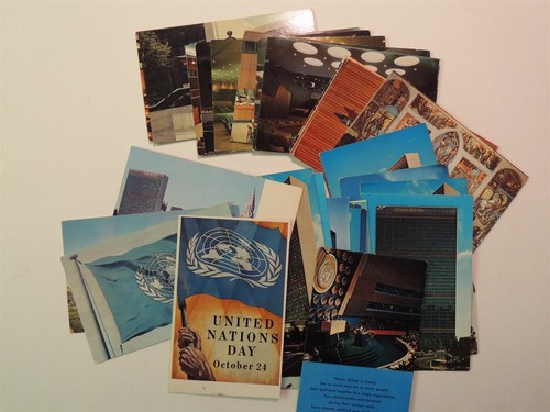 United Nations New York City New York vintage standard postcards lot of 40