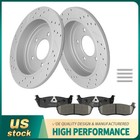 Rear Disc Brake Rotors Ceramic Pads for Ford F 150 Expedition Lincoln Navigator