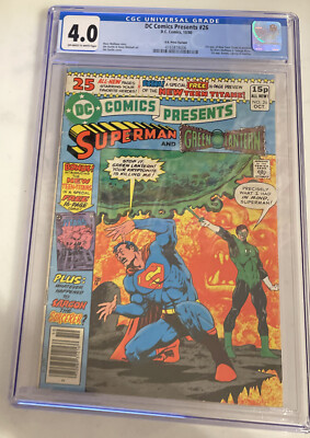 DC Comics Presents #26 CGC 4.0 DC Comics Oct 1980 1st app teen titans cyborg