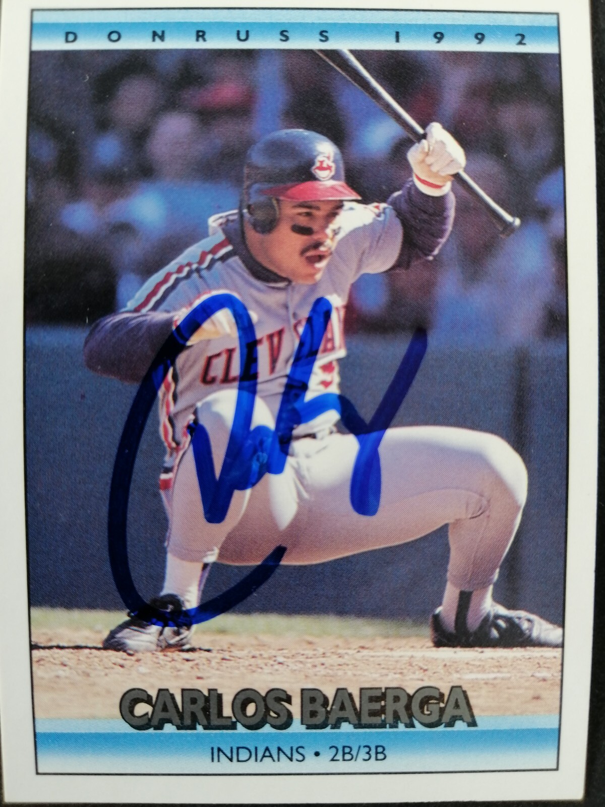 1992 Donruss SIGNED: Carlos Baerga, INDIANS #120