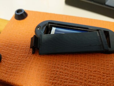 orange crush micro battery cover 3d printed / Batterie Deckel 3d gedruckt