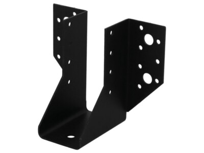 Balkenschuh Typ A 45x107x78x35mm, schwarz extra Korrosionsschutz (SST  500h) CE