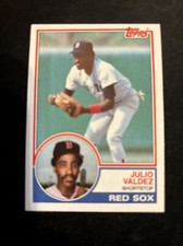1982 Topps Baseball Card #628 Julio Valdez Boston Red Sox NmMt Free Shipping!