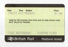 Penzance W01 - APTIS platform ticket, Cornwall