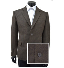 Lloyd Attree & Smith Mixed Wool Brown Flecked Tweed Jacket - 42" Chest