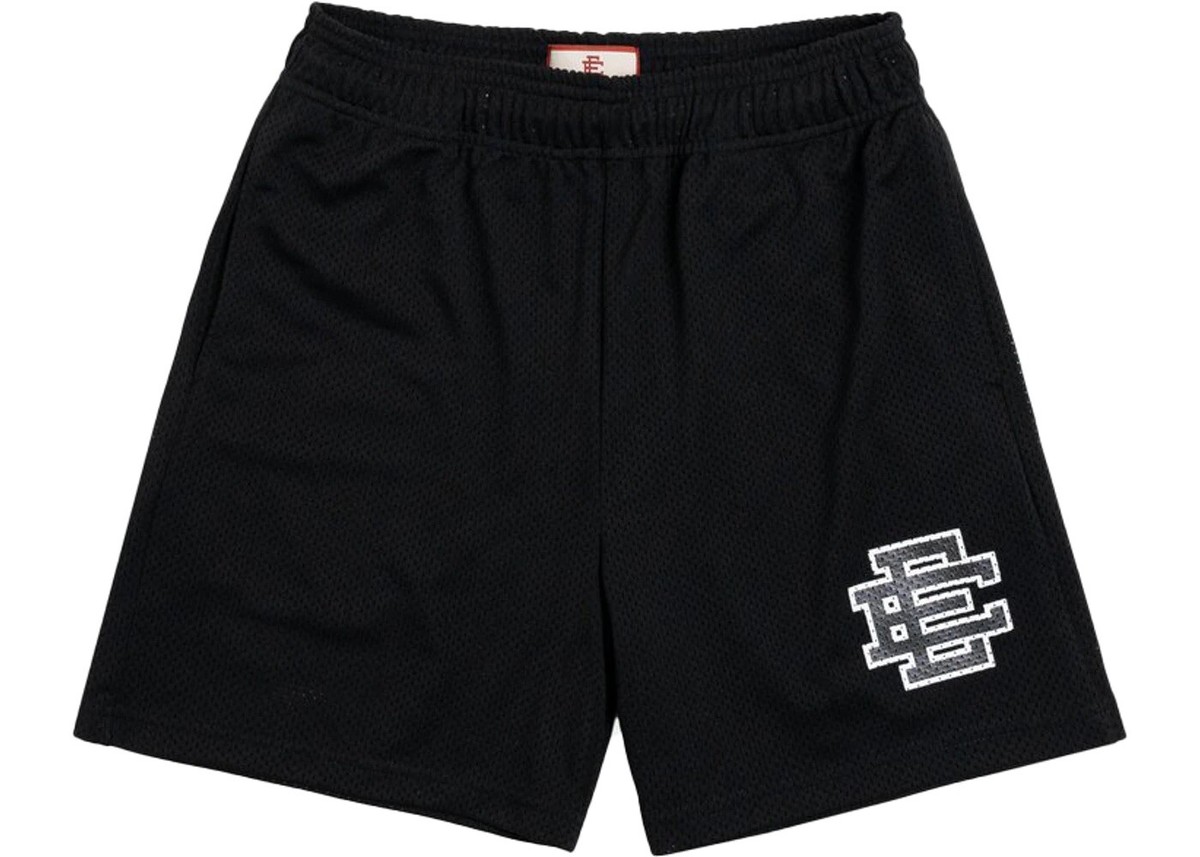 Eric Emanuel ショートパンツ 黒地白ロゴ XXLサイズ Eric Emanuel Shorts - Metallic Black - Large - Brand New | eBay