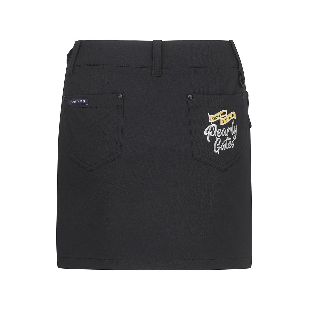 【PEARLY GATES】 Women's Logo Strap Inverted Culotte Skirt Genuine PEARLY GATES GOLF Womens Logo Patch Side Pocket