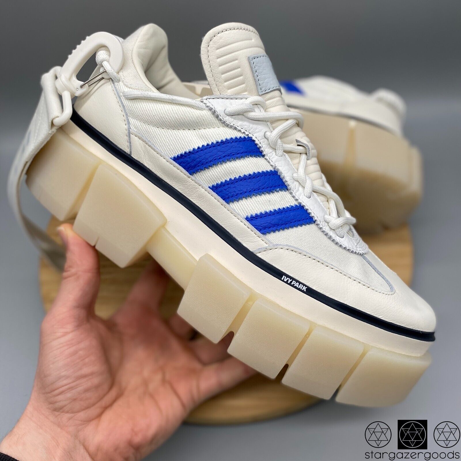 ADIDAS X IVY PARK Shoes Womens 11 Beyonce Super Sleek Platform White Blue GZ3890 eBay