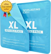 Reusable Ice Pack for Injuries | 11" X 14.5" - 2 Pack XL | Hot & Cold Pack | Lar