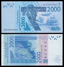 Togo  2000 Francs CFA  2020  Pick T816r…