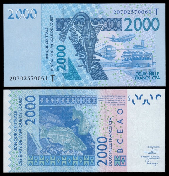 Togo  2000 Francs CFA  2020  Pick T816r  SC = UNC