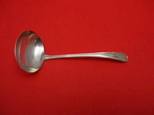 Flowered Antique by Blackinton Sterling Silver Sauce Ladle 5 3/8"