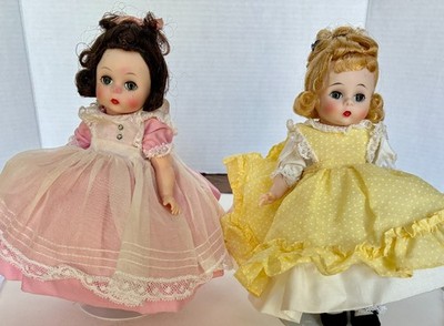 Madame Alexander Kins  2 Dolls Amy and Beth Little Women 1980's