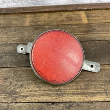 Vintage Red Rear Fender Bike Reflector 3 Inch Round Bracket Banana Seat Muscle
