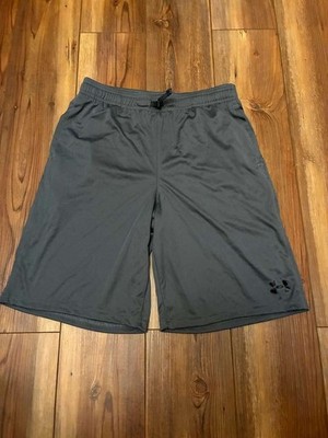 Under Armour HeatGear Boys Athletic Shorts YXL Gray Loose Fit Gym FAST SHIP 