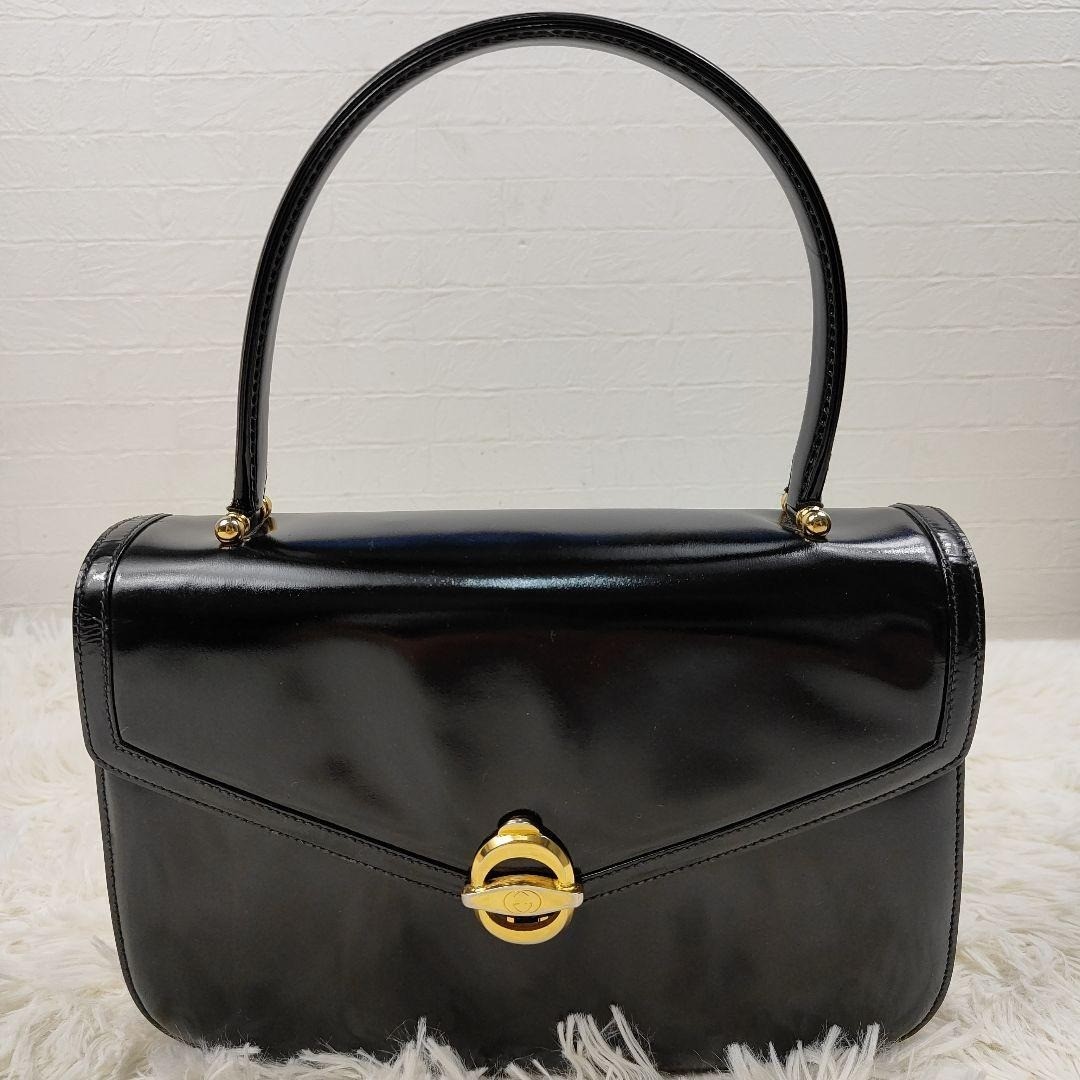 [Authentic Used] Old GUCCI GG Interlocking Logo H… - image 2