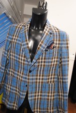 G/H  SARTORIALE GIACCA  NAPOLI PURO LINO TG 52 450,00 CART. AN4 QUADRI