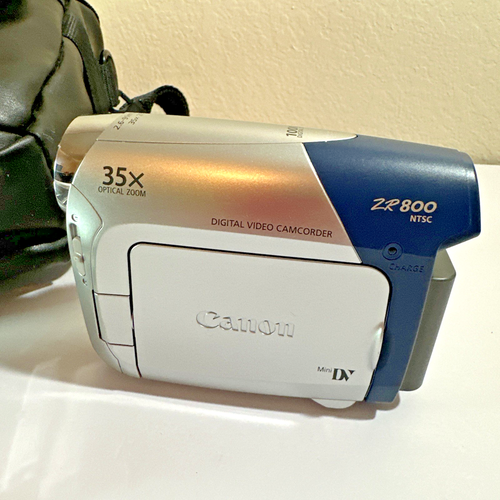 Videocámara estéreo Canon ZR800 MiniDv Mini Dv reproductor de VCR transferencia de video SIN PROBAR - Imagen 2 de 10