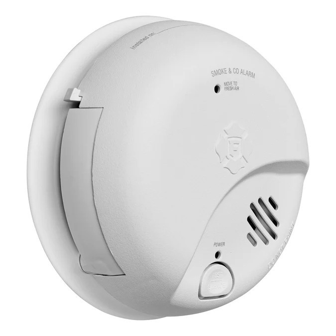 First Alert BRK SMICO100-AC Interconnect Hardwire Smoke & Carbon Monoxide Alarm