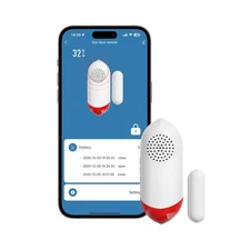 Smart WiFi Freezer Refrigerator Door Alarm with APP Alerts, No Subscription F...