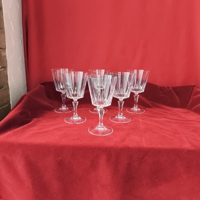 6 Trinkgläser Cristal d'Arques Versailles Kristall