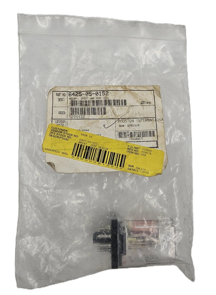 TYCO ELECTRONICS R10-T1Y2-J1.0K RELAY  6425-05-0152 [FAST SHIPPING] - Image 2 of 4