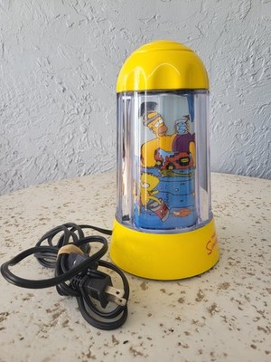 2003 The Simpsons Motion Lamp The Beach Homer Bart Mr.Burns 