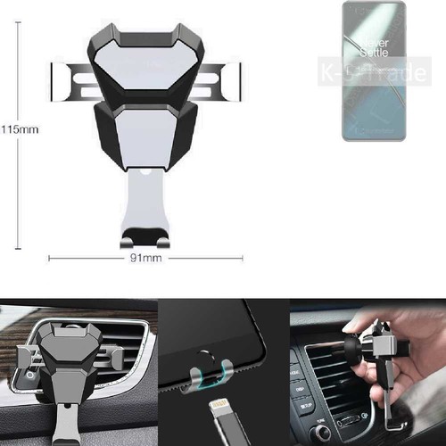 Support Voiture Universel Pour OnePlus 3T - Fixation Sur Grille De Ventilation | Porte Smartphone Magnétique