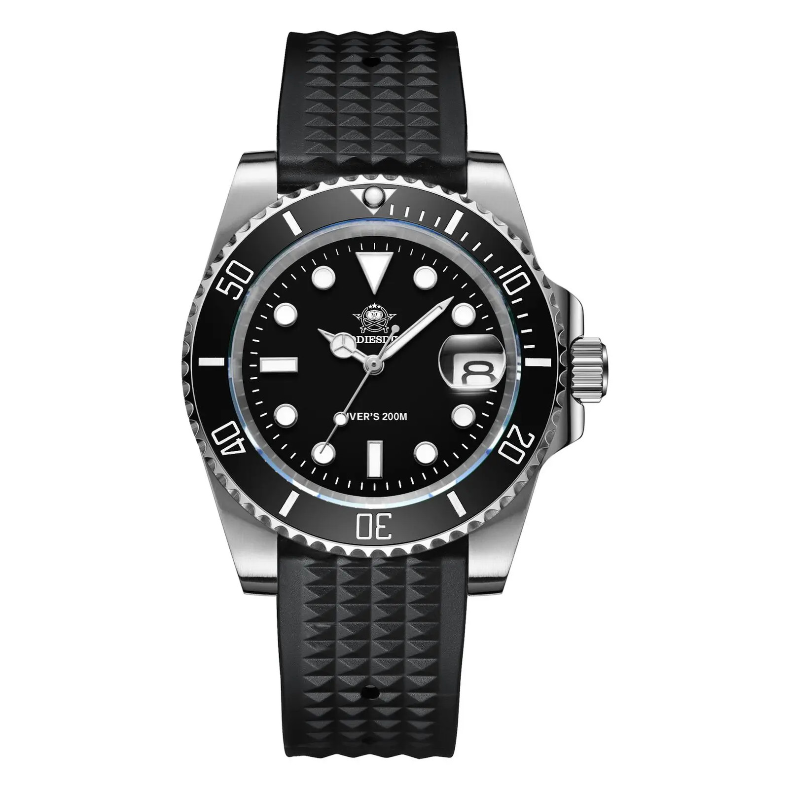 41MM ADDIESDIVE Quartz 200M Waterproof Watch Men Diver Luminous Stainless Steel