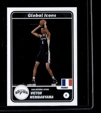 (8377) Victor Wembanyama 2023-24 Panini NBA Sticker &amp; Card Collection RC Spurs