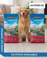 Arkwrights Complete with Beef Dry Dog Food – Adult Dogs, 15 x 2 Kg =30 kg 1.37 per kilo