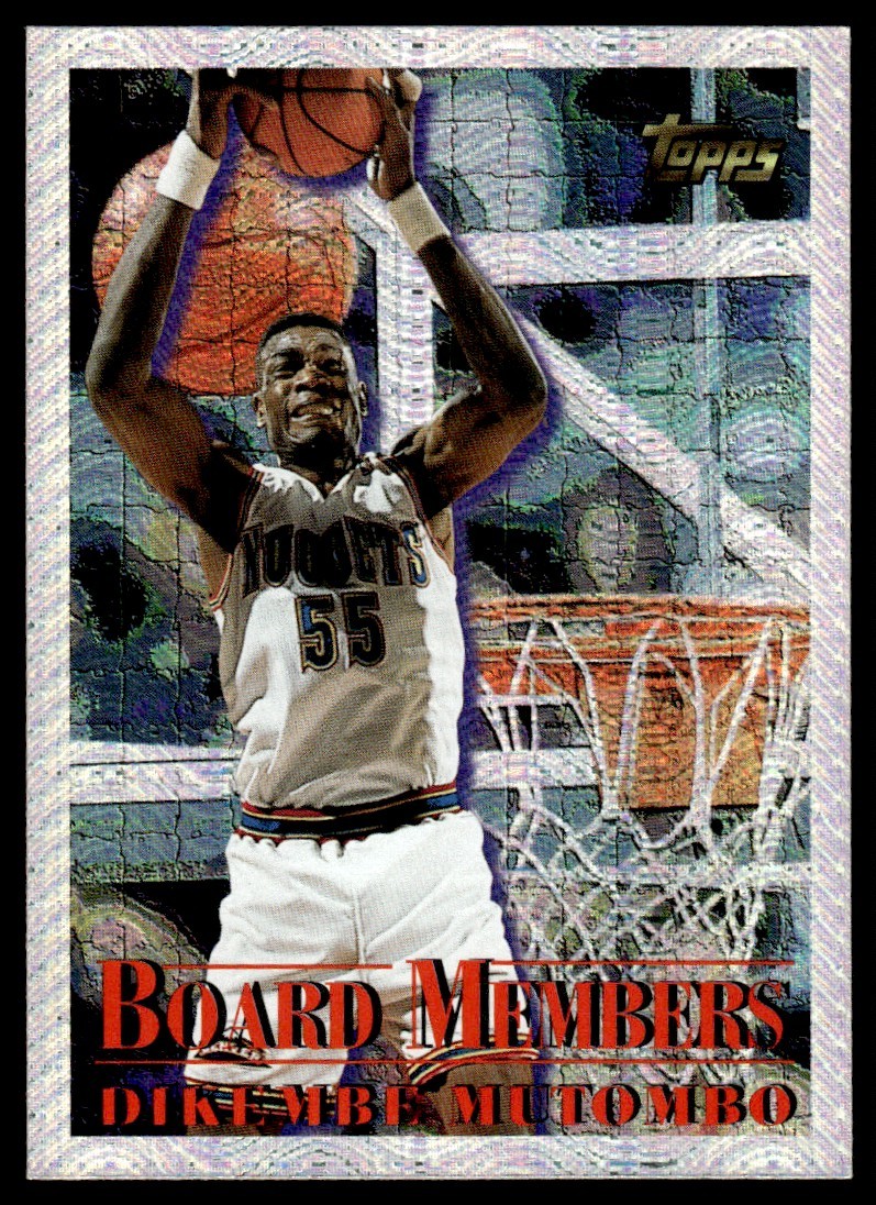 1996-97 Topps Season Best Board Members Dikembe Mutombo Denver Nuggets #8