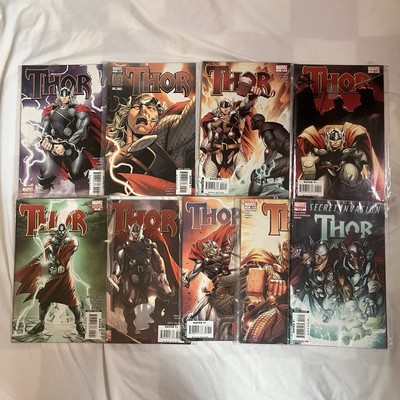 THOR #1-5, 7, 8, 11 + Secret Invasion 2007 STRACZYNSKI COIPEL 1ST LADY LOKI  
