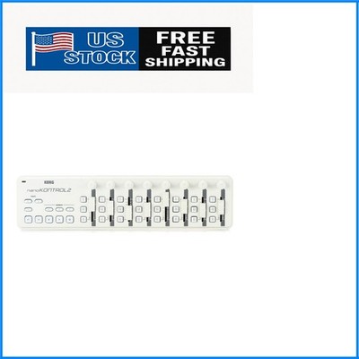Sleek White 1-Key MIDI Controller with Touch Control for Music Production